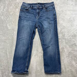 BKE Jeans Men's 34x24* Blue Denim Tyler Stretch Whiskers Classic Modern Preppy